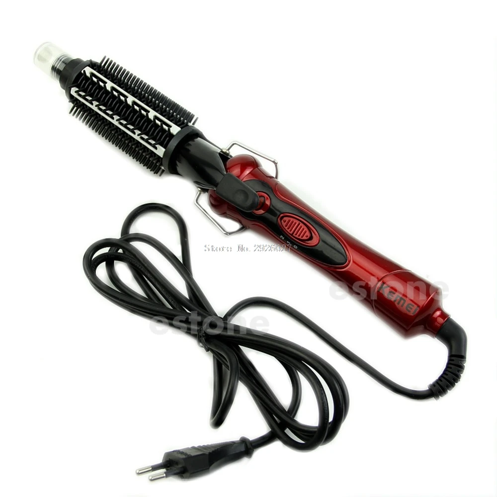 New Steam Curling Iron add Brush Attachment Fast Heater Wave Waverin