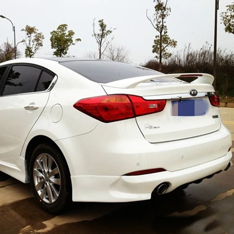 

For Kia Forte K3 Spoiler High Quality ABS Material Car Rear Wing unpaint Color Rear Spoiler For Kia Forte K3 Spoiler 2012-2015