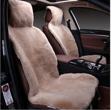 Un tamaño universal capas de piel natural de piel de oveja en el asiento del coche cubierta de Australia 100% piel de oveja Combo Kit para coche priora C078