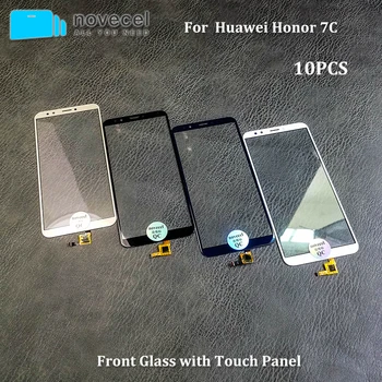 

10PCS Novecel For Huawei Honor 7C Touch Screen Glass Panel Digitizer Sensor Touchpad Front Glass Panel Repair Spare Parts