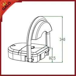 Outdoot Water Proof дистанционного управления Питание от аккумулятора парковка барьеры/Стоянка замки