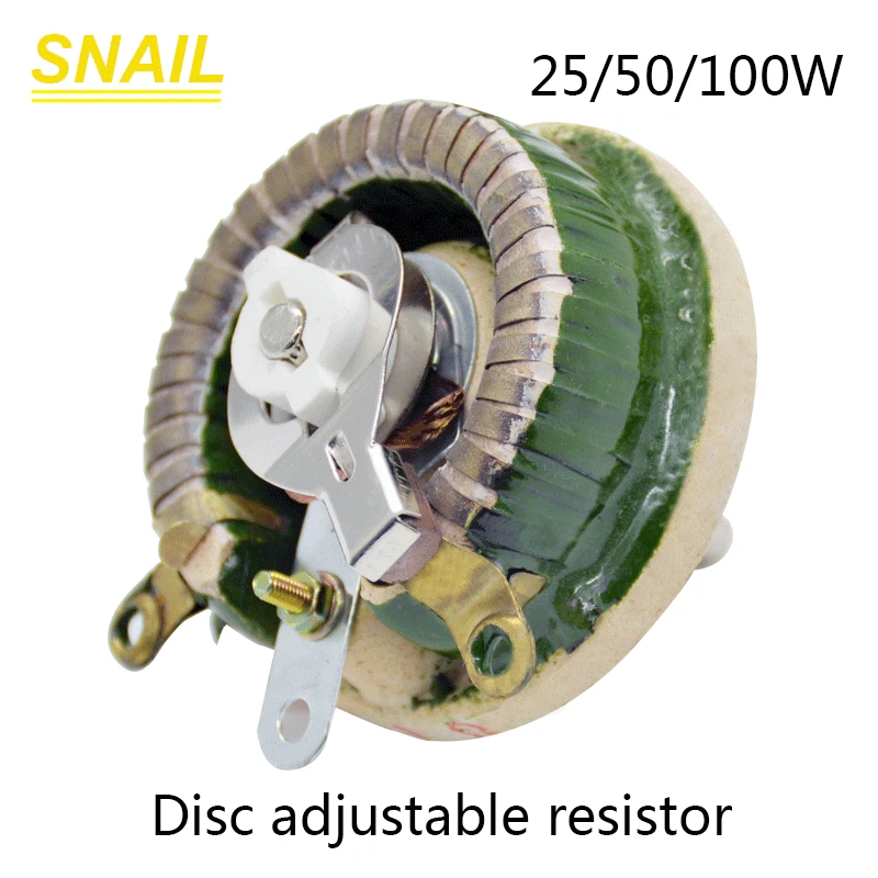 

25W 50W 100W made of ceramic,Potentiometer,Disc shape,Adjustable resistor,Sliding rheostat