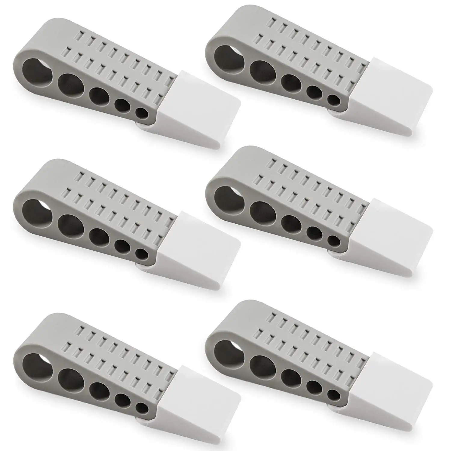 

Door Stopper 6 Pack Bonus EBOOK&Holders Premium Heavy Duty Door Stop Rubber Wedge with Decorative Holder Perfect for Large&Small