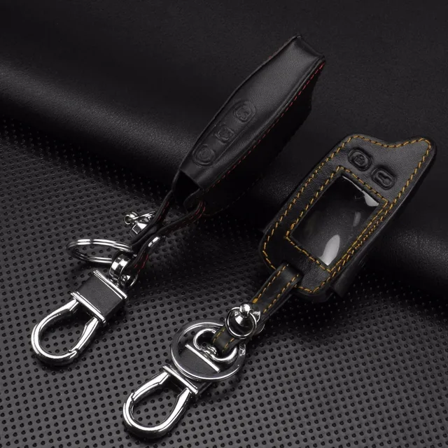 jingyuqin 5 Buttons Remote Leather Key Cover Case For