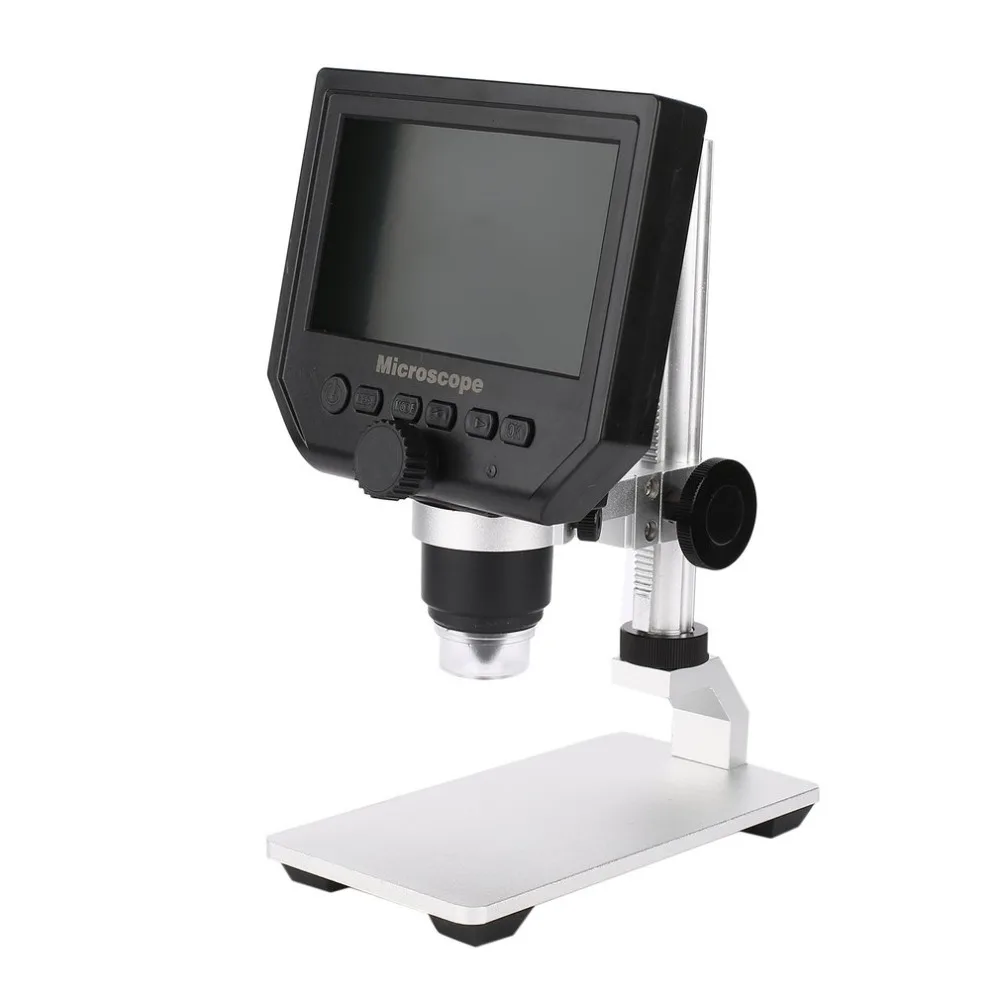 

G600 600X LCD Display Electronic Microscope Zoom 3.6MP Portable LED Digital Video Microscope With Aluminum Alloy Stent