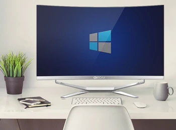 شراءوحدة المعالجة المركزية I7-7700 16gb RAM 240GB SSD 1 تيرا بايت HDD GTX1050Ti 4G 23.6/27/32 بوصة منحنى عرض الكل في واحد سطح المكتب المنزل/مكتب الكمبيوتر