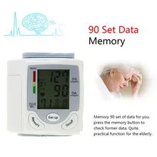 Автоматический цифровой ЖК-монитор артериального давления Сфигмоманометр портативный импульсный домашний тонометр для измерения артериального давления
