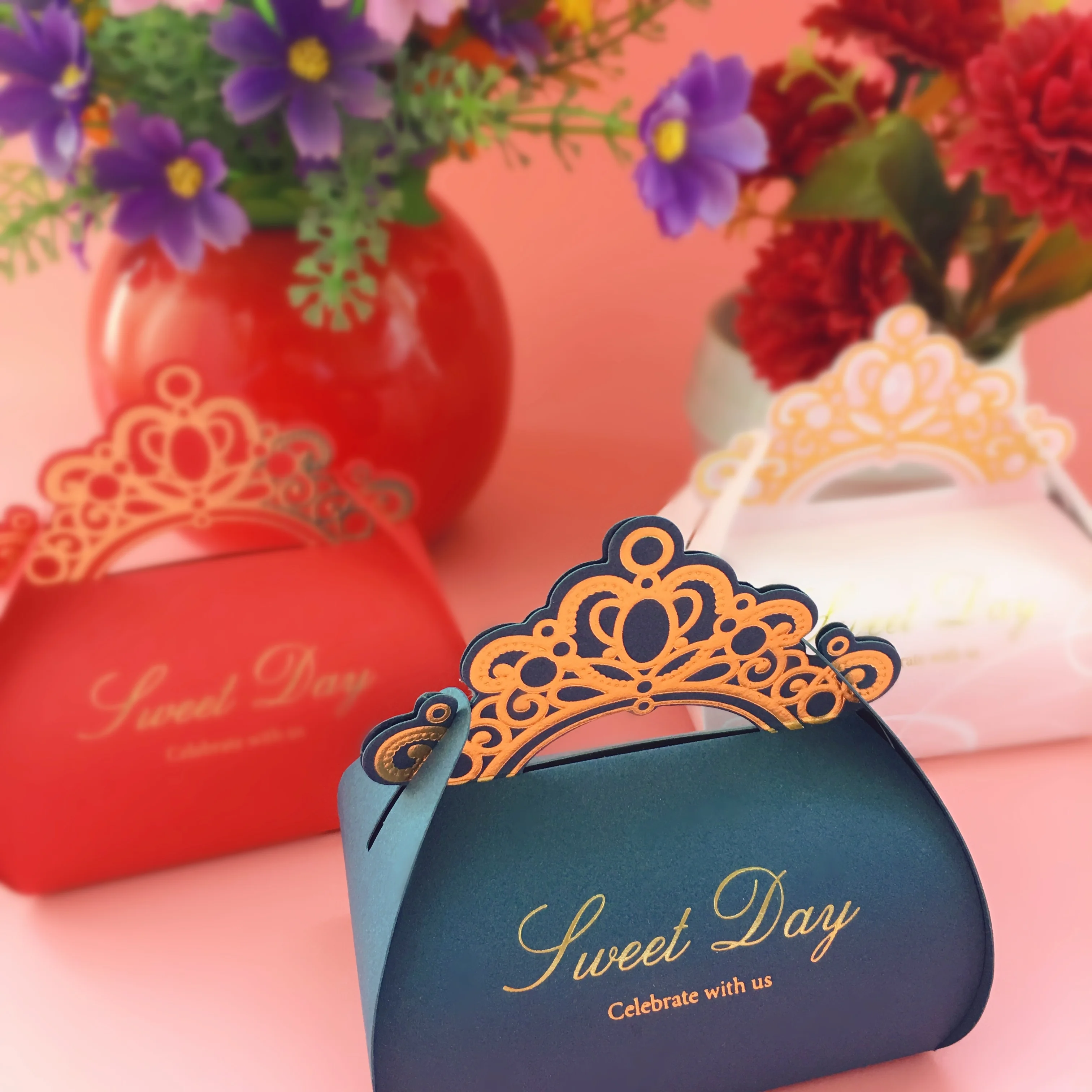 

Wedding Candy Box Sweets Gift Favor Boxes Baby Shower Kids Birthday Party Decorations Paper Gift Box 50pcs
