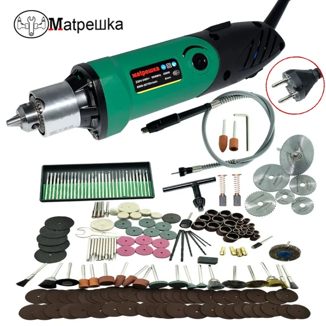 Dremel стиль 220 В Мини электрическая дрель гравер с 6 позициями переменной скорости forDremel вращающиеся инструменты с гибким валом and480W