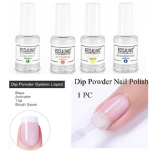 4 типа, новинка, пудра для погружения ногтей, жидкий лак для ногтей, верхнее покрытие, УФ светодиодный, базовый гель для ногтей, впитывающий порошок, основа, гель для ногтей, блестящий клей