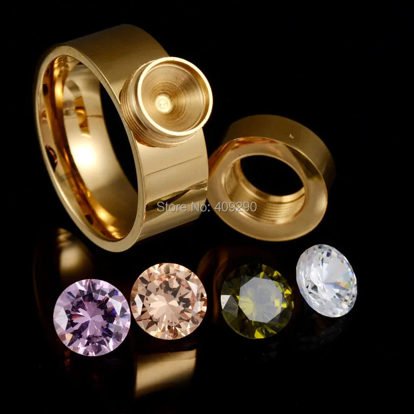 Известный бренд ювелирных изделий 4 цвета CZ Сменное кольцо 316L Нержавеющая Сталь Обручальные кольца для женщин подарок на свадьбу