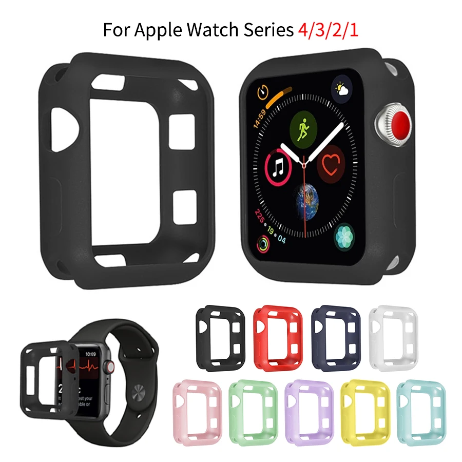 Nugokanaly Soft Silicone Case for Apple Watch iWatch Series 1 2 3 Cover