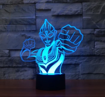 

Cool Altman Shpe 3D LED Lamp Night Light RGB Changeable Mood Light Home Decorative Table Lamp For Boy Best Toy Gift