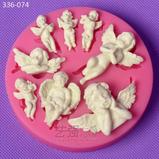 

2016 new arrival free shipping Russia fondant angel mold,angel plaster mold,craft angel mold