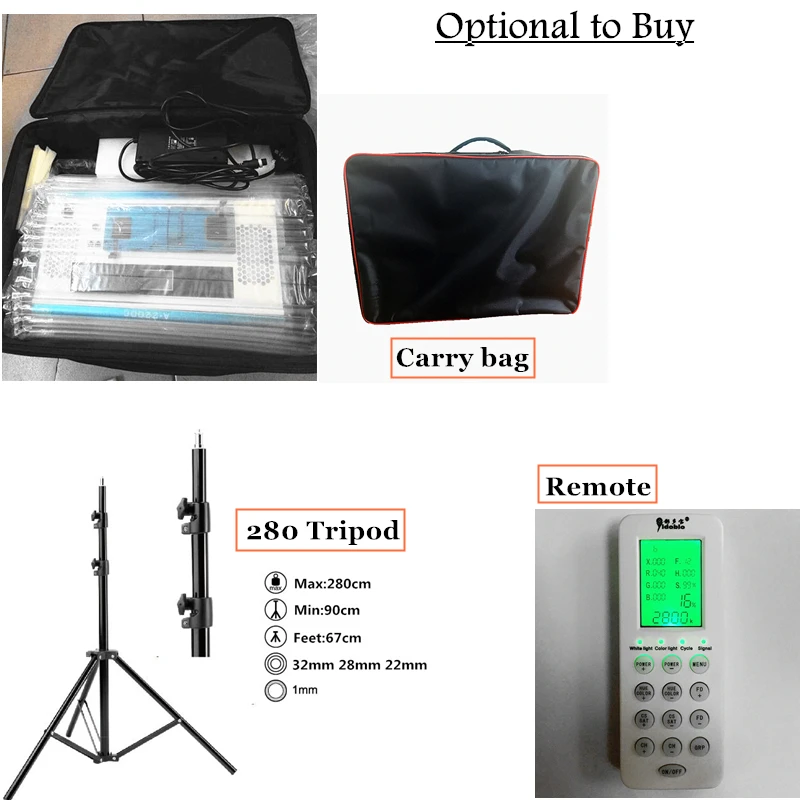 Приложение и пульт дистанционного управления RGB мягкий светодиодный светильник фотографии; непрерывный светильник комплект фотостудия видео фильм светильник+ штатив+ сумка