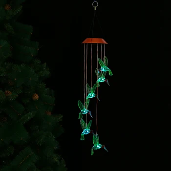 

Solar Lamp Color Changing LED Wind Chimes Light Outdoor Home Garden Decor Solar Powered Wind Chime Drop shipping