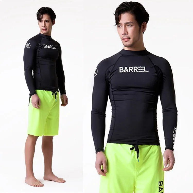 

TSMC UV Protect Surfing Rash Guard Men Swimwear Long Sleeve Swimsuit Mens Rashguard Surf Shirt For Swimming Sail drop shipping