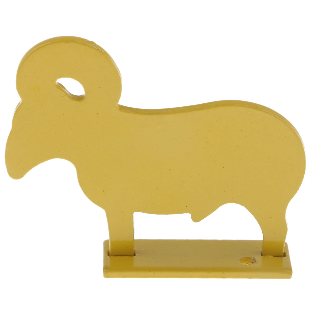

4Pcs Portable Solid Animal Silhouette Targets Accessories for Hunting Shooting Training Practice 4 Sizes Yellow