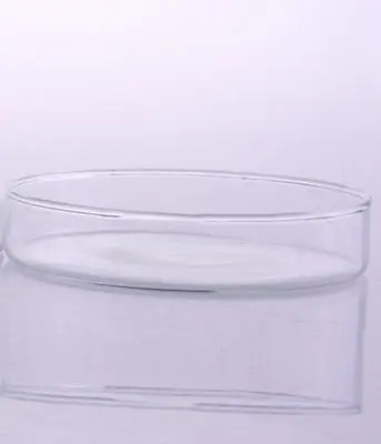 120 мм Стеклянная многоразовая чашка для культивирования ткани Петри с крышкой для лаборатории химии