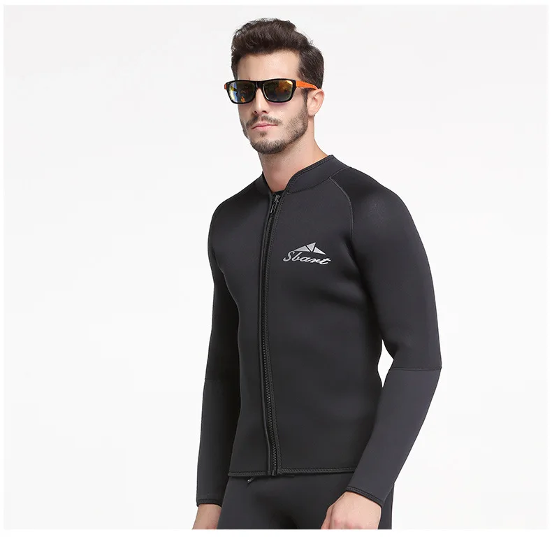 SBART 5MM Neoprene Long Sleeved Jumpsuit For Men Quality Wetsuit Scuba Dive Jacket Wet Suit Top