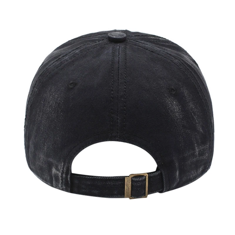 Sport Caps Letter Embroidered Washed Denim Peaked Hat Headwear Outdoor Sports Wear With Adjustable Back Hats