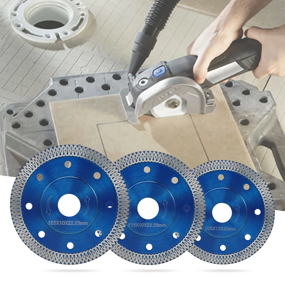 

105/115/125mm Wave Style Diamond Saw Blade For Porcelain Tile Ceramic Dry Cutting Aggressive Disc Marble Granite Stone Saw Blade