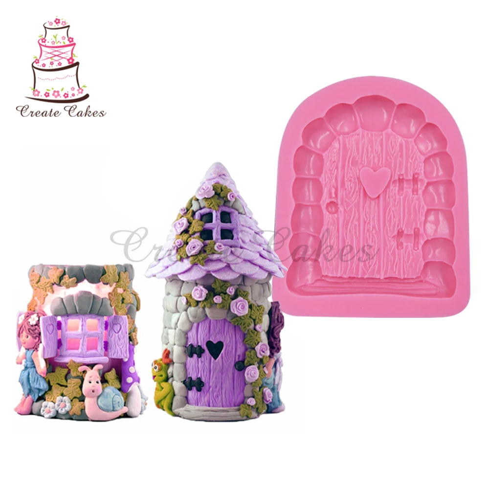 

Sugar Buttons - Enchanted Door Silicone Cake Decoration Mould Fondant Cake Decorating Tools Chocolate Cupcake Tool SM-378