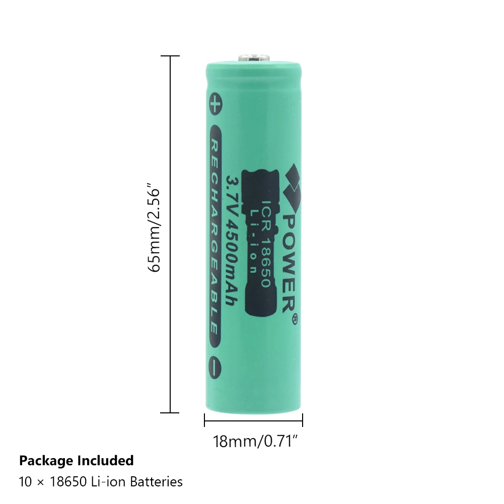 18650 литий ионная батарея 4500mAh 3 7 V перезаряжаемый блок питания для электронной
