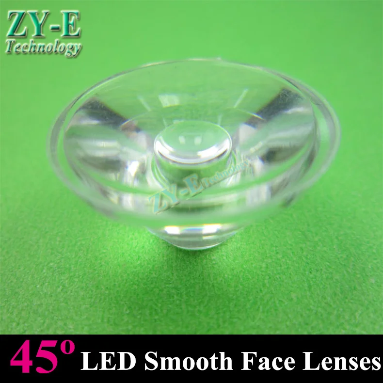 50pcs/lot,LED spotlight lens,20mm 45 degree,celling light lens,flat
