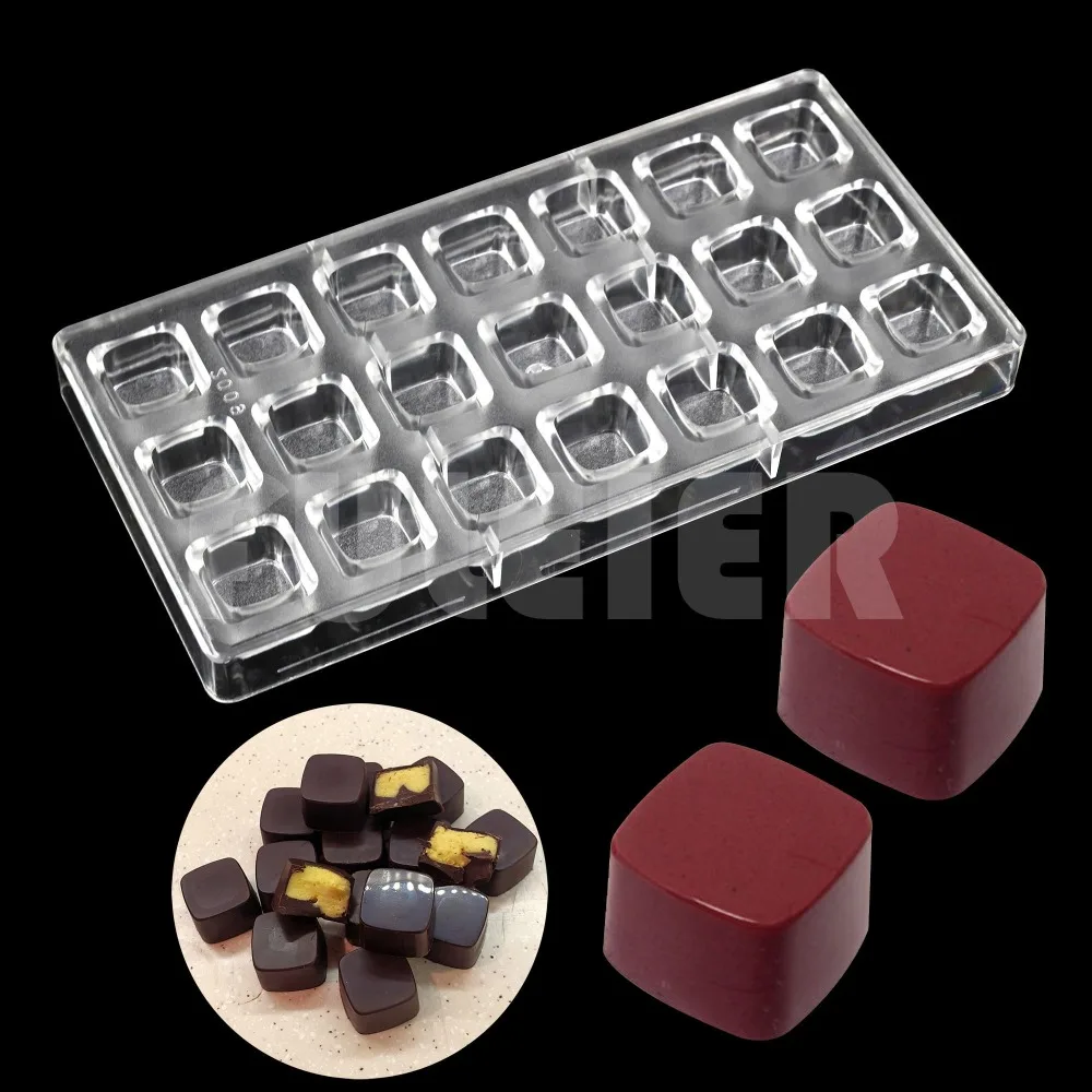 3D формы для шоколада домашние кубики для шоколада DIY Кондитерские инструменты поликарбонатные формы для шоколада пластиковые