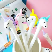 5 шт./партия милый креативный Единорог мультипликационная гелевая ручка пони ручка для воды 0,5 мм ручка школы офиса