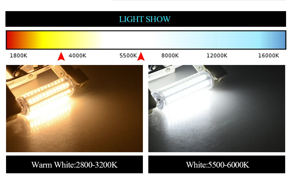 R7S светодиодный лампочка переменного тока 85-265 с регулируемой яркостью 5 Вт 10 Вт 15 Вт 20 Вт СВЕТОДИОДНЫЙ R7S разъем кукурузная лампа 78 мм 118 мм 135 мм 189 мм Точечный светильник Замена галогенов