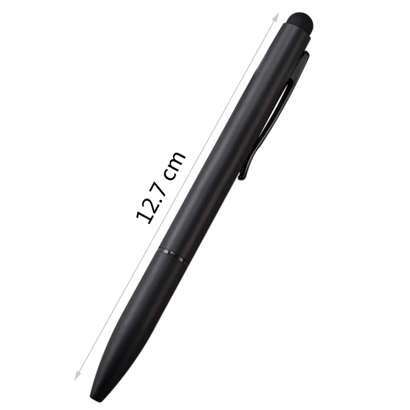 Ручка для подписи, пишущая шариковая ручка с сенсорным экраном, 1 мм, черные чернила, офисные школьные принадлежности, уголок радости