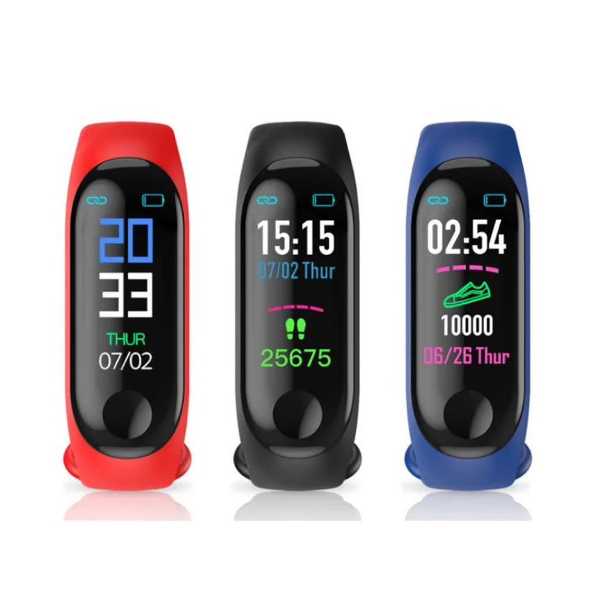 

M3 Smart Bracelet Heart Rate Blood Pressure Health Waterproof Smart Watch M3 Pro Bluetooth Watch Wristband Fitness Tracker