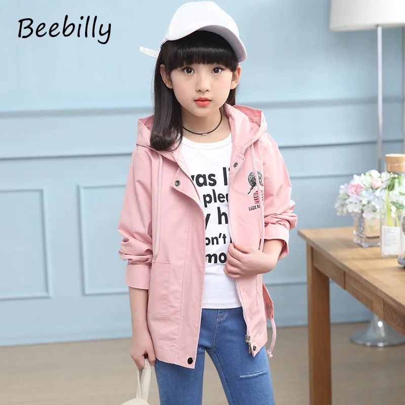 Buy BEEBILLY Girls Trench Coat Autumn 2017 Children