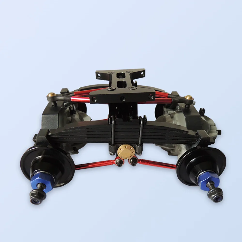 

New trailer truck metal upgrade rear auto suspension for tamiya 1:14 scale actros scania R620 56323 R730 BEENZ 1851 3363 MAN TGX