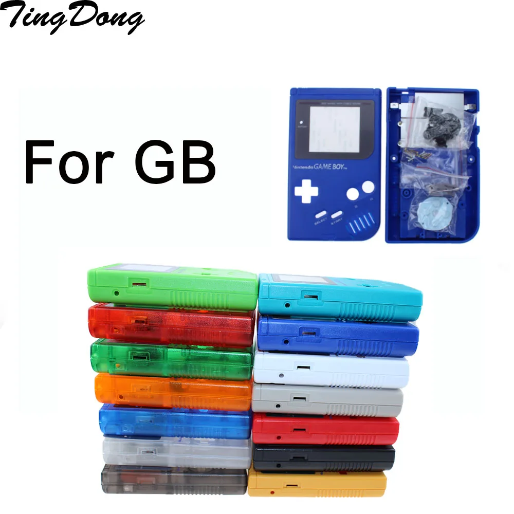 Clássico Habitação Case Escudo Capa Peças de Reparação para Gameboy gb Game Console para Gbo Dmg com Botões Parafuso Drivers Alta Qualidade