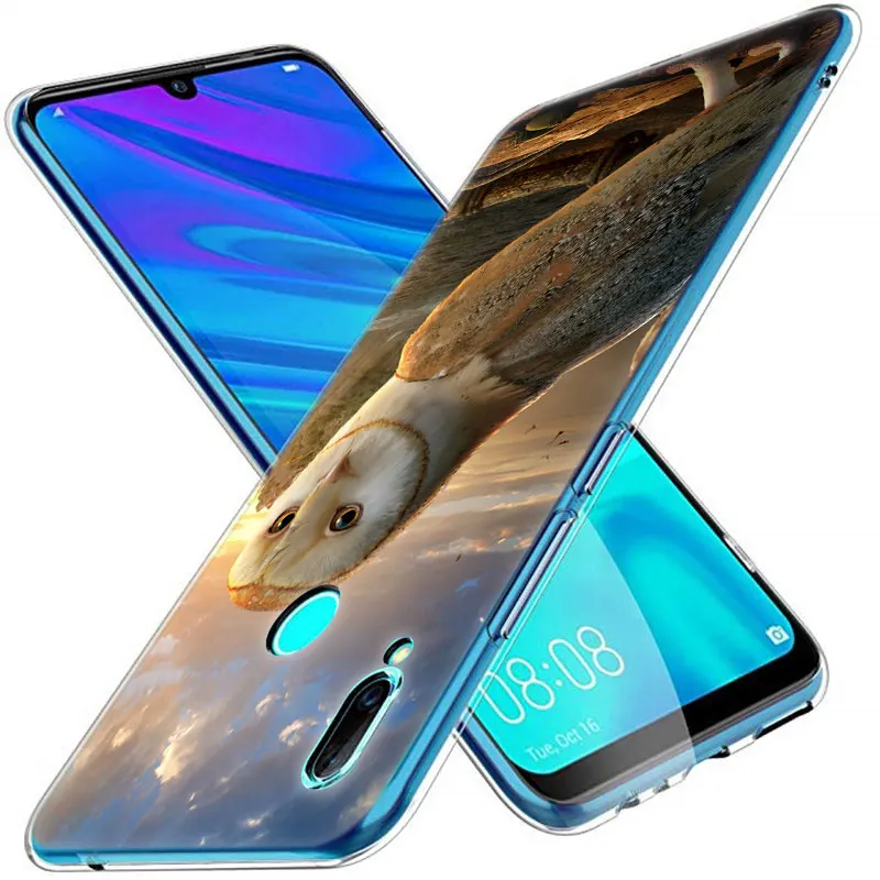 Цветной мягкий силиконовый чехол с совами для телефона Huawei P30 P20 Pro P10 P9 P8 Lite 2017 P Smart