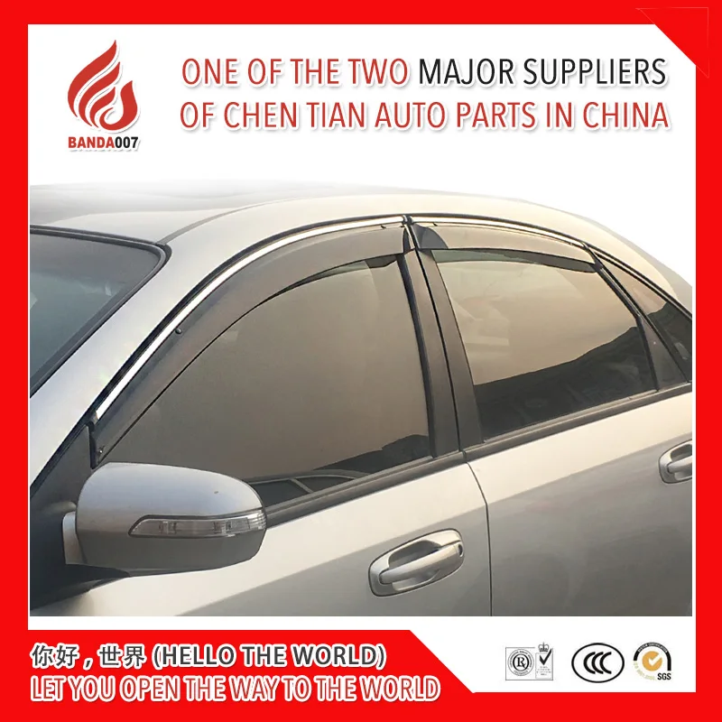 

4 Piece Injection molding trim vent shade rain sun wind deflector window visor for Excelle 2003-2008 2010 2011 2013 2015