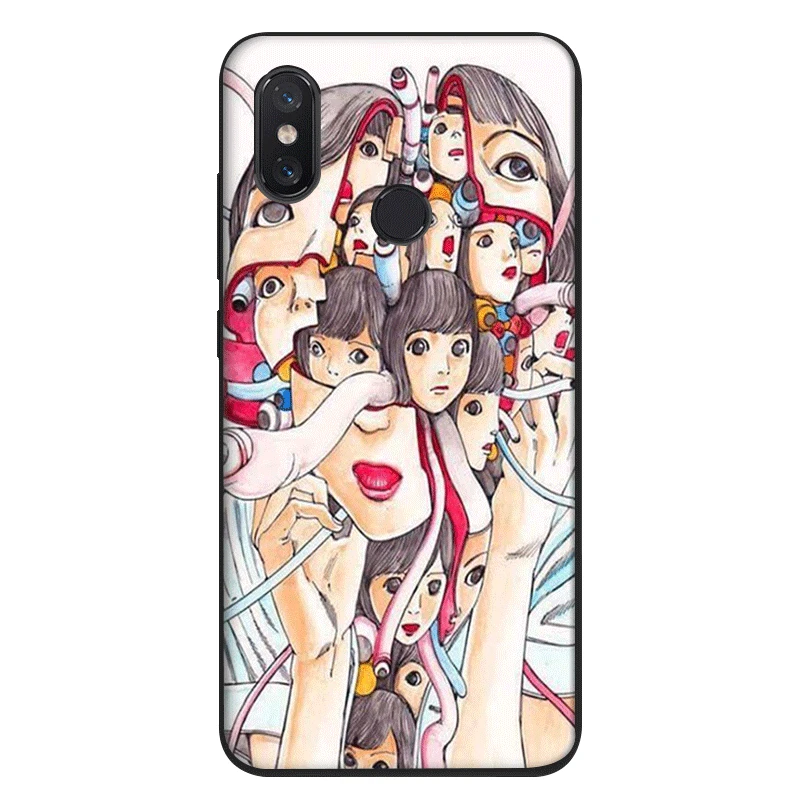 Чехол для Xiaomi Mi 5 телефона Gerleek Shintaro Kago Horror 6 8 9 9E 5S MAX 3 A1 A2 5X 6X Lite F1 Mix 2S|Чехлы-накладки|