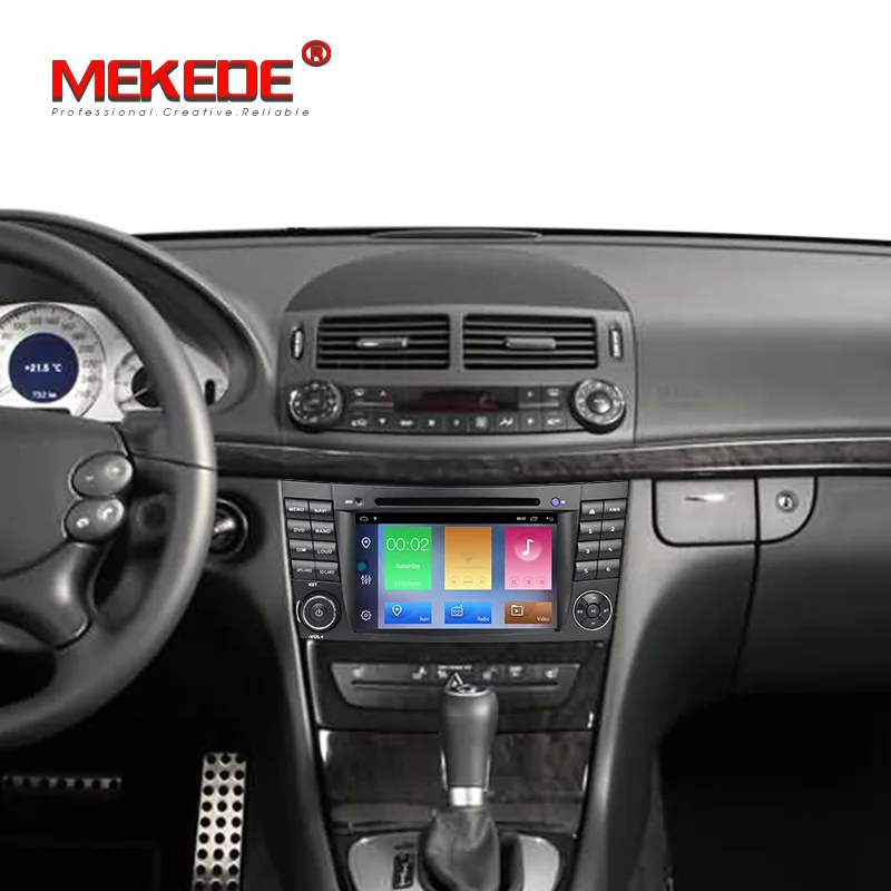 Discount MEKEDE Two Din Car Multimedia Player Android 9.1 DVD Player For Mercedes/Benz/E-Class/W211/E300/CLK/W209/CLS/W219 GPS Radio 5