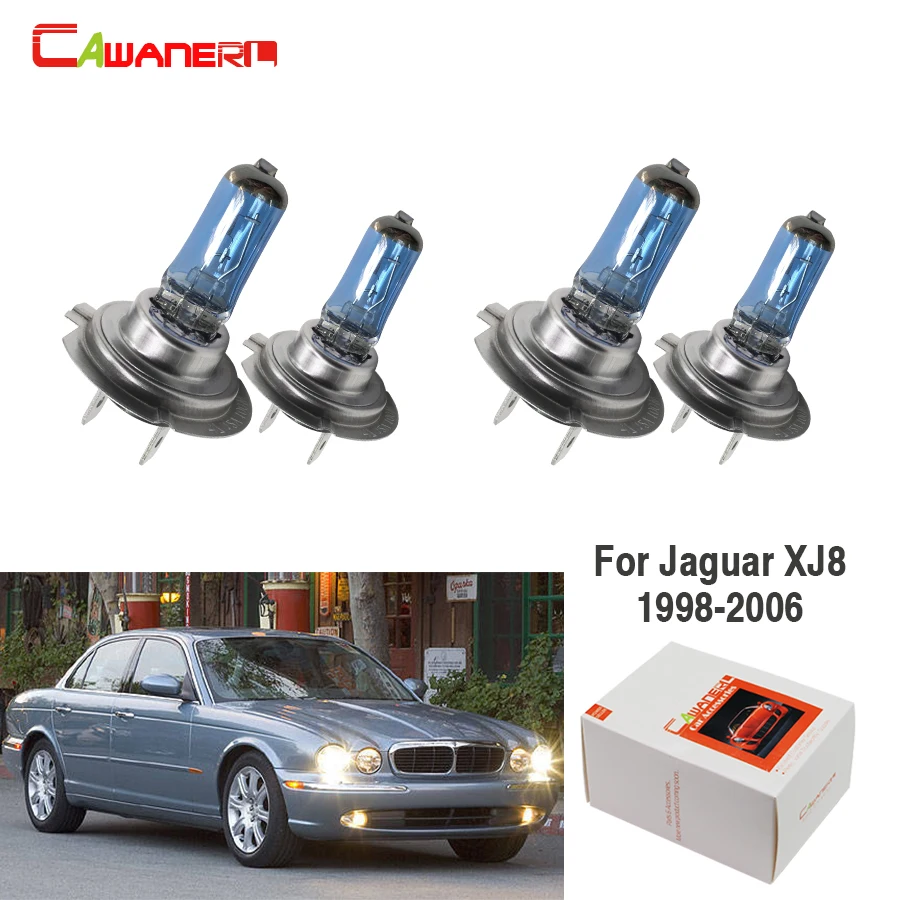 Cawanerl For Jaguar XJ8 Sedan 1998 2006 100W H7 Halogen Bulb 4300K 12V