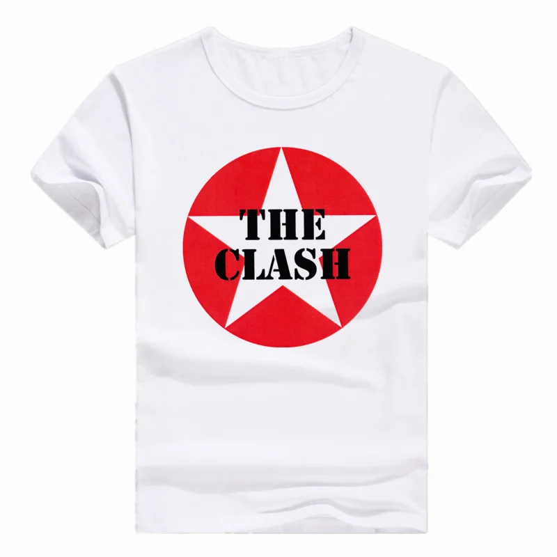 

Asian Size Print London Calling Music Rock Band The Clash T-shirt Short sleeve O-Neck T shirt For Men And Women HCP4165