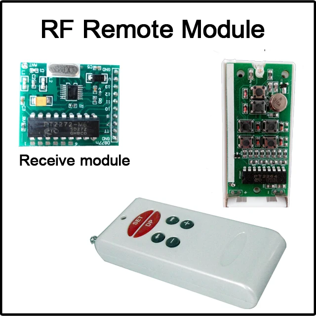 

RF remote module, LED digital numbres module controller, 12V