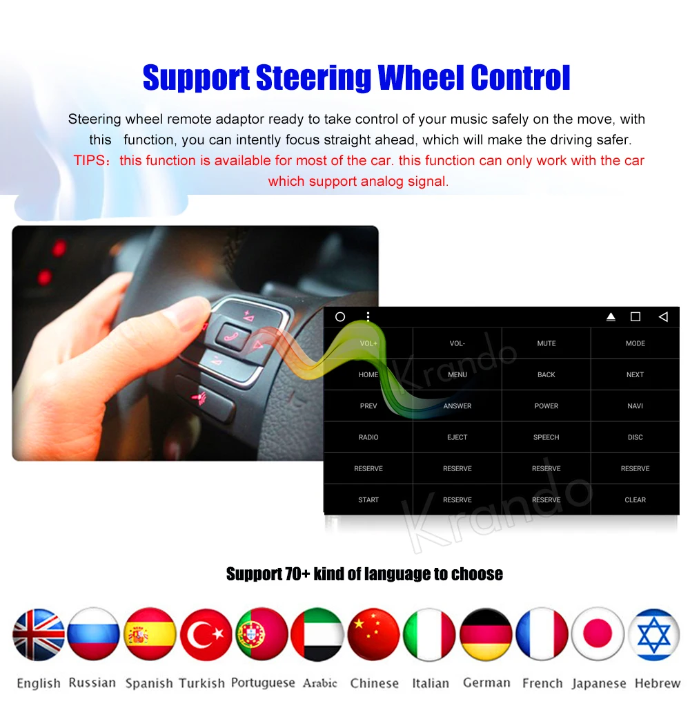 Krando Android car radio gps navigation multimedia system for Crysler 300C 2005 2006 2007 (2)