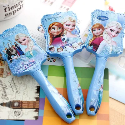 Disney Frozen 2Style 2018 Kids Comb 3D Princess Cute Hair Brushes Hair Care Baby Girl Mermaid Hair Care Hair Comb Gifts