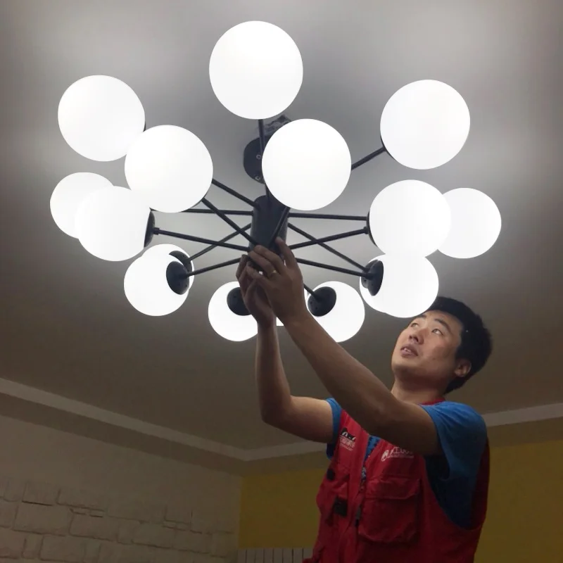  Vintage LED Ceiling Light Fixture For Living Room Modern Bedroom Ceiling Lamps Nordic Chandelier Ce - 32963608148