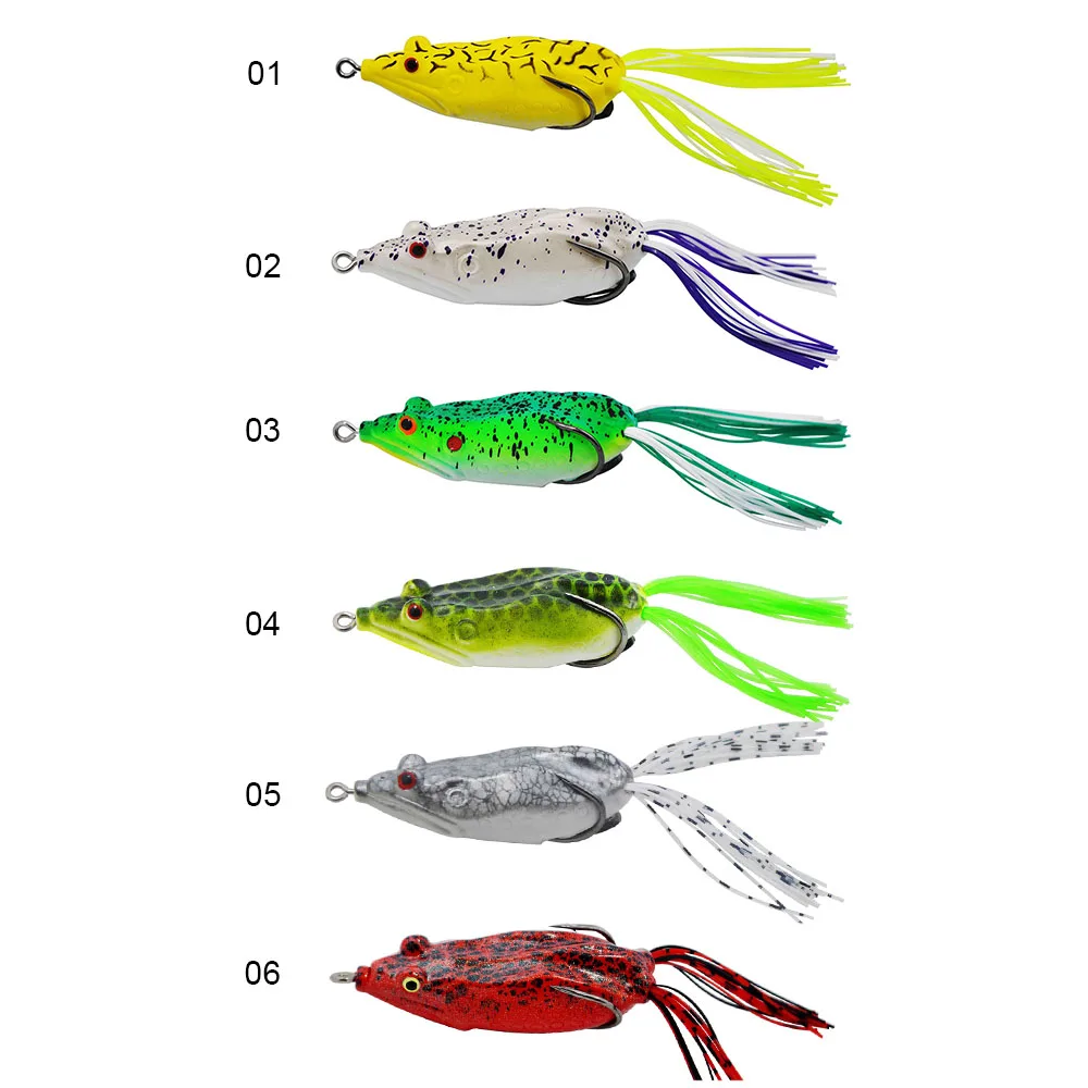 Buy 10 pcs Mixed color soft Frog bait lure with one
