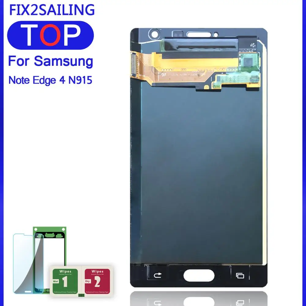 Супер AMOLED для Samsung Galaxy Note 4 Edge N915 N9150 N915F ЖК дисплей 100% протестированный рабочий