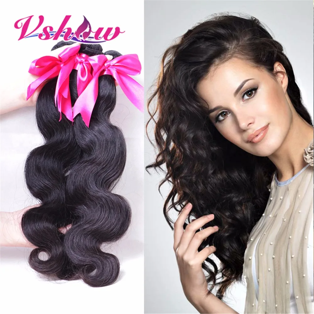 

Brazilian Virgin Hair Body Wave Brazilian Virgin Human Hair 8A V SHOW Hair Products Body Wave Brazilian Body Wave 3 Bundles